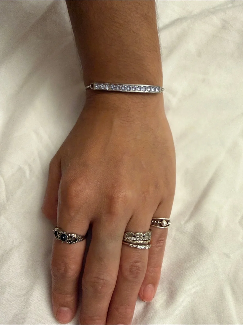 Brilliance “Enjoy The Journey” Crystal Bar Bracelet
